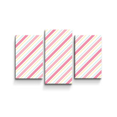 Obraz - 3-dílný Čtyřbarevné pruhy: 75x50 cm