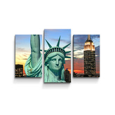 Obraz - 3-dílný Socha Svobody: 75x50 cm