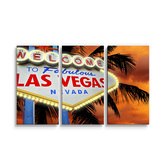 Obraz - 3-dílný Fabulous Las Vegas: 120x80 cm