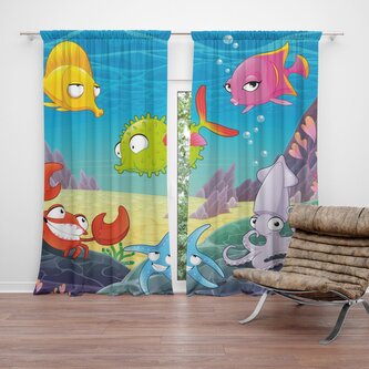 Závěs Podmořský svět 2: 2ks 140x250cm Závěs Podmořský svět 2: 2ks 140x250cm