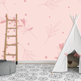 Tapeta Růžové lístky: 336x220 cm