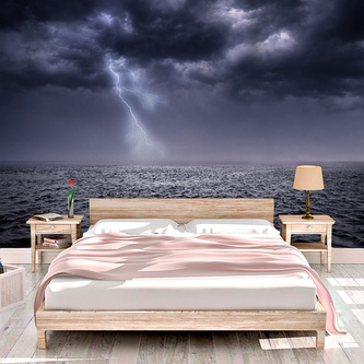 Tapeta Bouře nad mořem: 336x220 cm