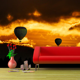 Tapeta Horkovzdušné balony: 208x125 cm
