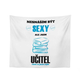 Deka Nesnáším být sexy, ale jsem učitel: 150x120 cm