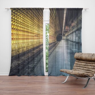 Závěs Pražské metro: 2ks 140x250cm Závěs Pražské metro: 2ks 140x250cm