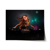 Plakát DJka: 120x80 cm