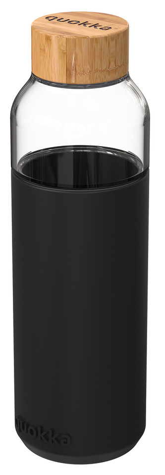 Skleněná láhev na vodu Flow, 660ml, Quokka, black Skleněná láhev na vodu Flow, 660ml, Quokka, black