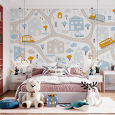 Tapeta Cestičky s dopravou: 336x220 cm