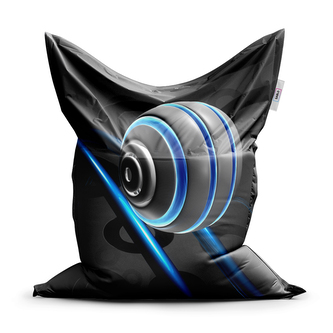 Sedací vak Modrá koule: 150x100 cm