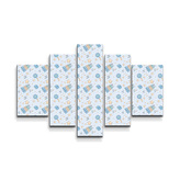 Obraz - 5-dílný Zvonkohra: 125x90 cm