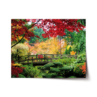 Plakát Most v parku: 120x80 cm