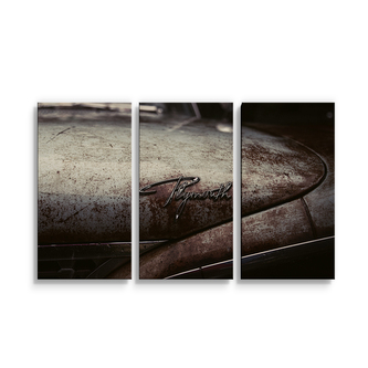 Obraz - 3-dílný Veterán Plymouth: 120x80 cm