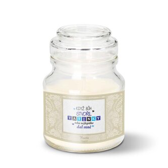 Svíčka Když Bůh stvořil tatínky: 120 g