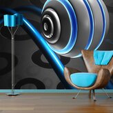 Tapeta Modrá koule: 336x220 cm