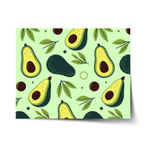 Plakát Kreslené avokádo: 120x80 cm
