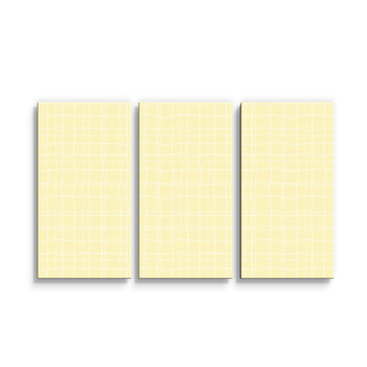 Obraz - 3-dílný Žluté pletivo : 120x80 cm