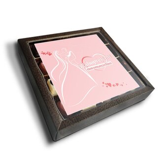 Pralinky Blahopřejeme novomanželům: 20 ks pralinek