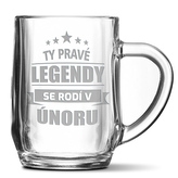 Půllitr Ty pravé legendy se rodí v únoru: 0,5