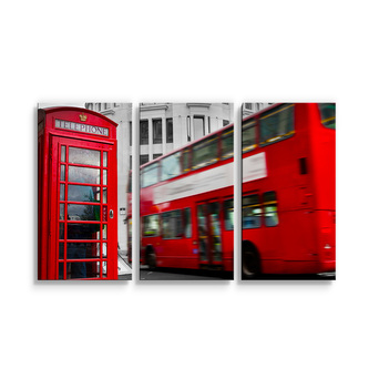 Obraz - 3-dílný Londýn 2: 120x80 cm