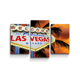Obraz - 3-dílný Fabulous Las Vegas: 75x50 cm