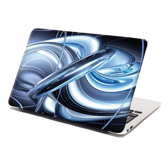 Samolepka na notebook Modrá abstrakce: 29x20 cm