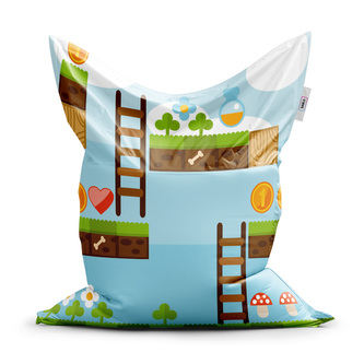 Sedací vak Videohra 2: 150x100 cm