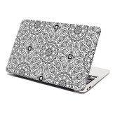 Samolepka na notebook Bílé mehendi: 38x26 cm