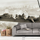 Tapeta Ležící zedníci na traverze: 336x220 cm