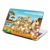 Samolepka na notebook Sloni: 29x20 cm