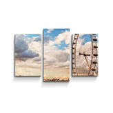 Obraz - 3-dílný London eye: 75x50 cm