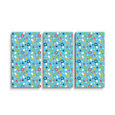 Obraz - 3-dílný Dudlíky a hvězdy: 120x80 cm