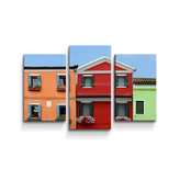 Obraz - 3-dílný Domky: 75x50 cm