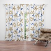 Závěs Žluté kvítí: 2ks 140x250cm