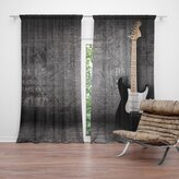 Závěs Kytara: 2ks 140x250cm