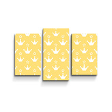 Obraz - 3-dílný Princeznovské korunky: 75x50 cm