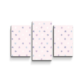 Obraz - 3-dílný Barevné hvězdy: 75x50 cm