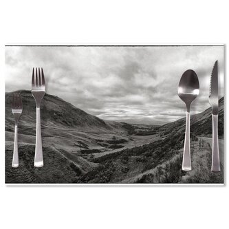 Prostírání Černobílé údolí: 40x30cm