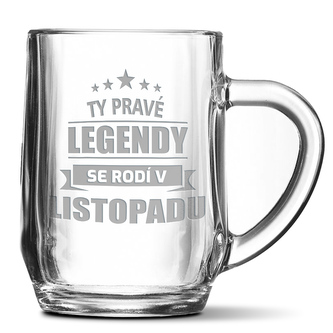 Půllitr Ty pravé legendy se rodí v listopadu: 0,5