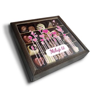 Pralinky Miluji tě: 20 ks pralinek