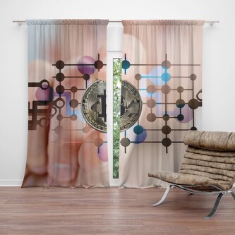 Závěs Bitcoin: 2ks 140x250cm Závěs Bitcoin: 2ks 140x250cm