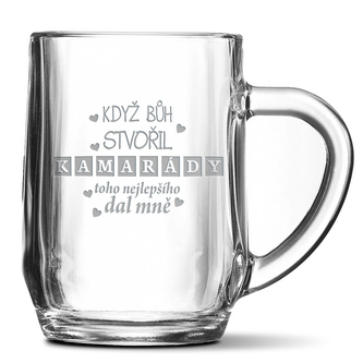 Půllitr Když Bůh stvořil kamarády: 0,5