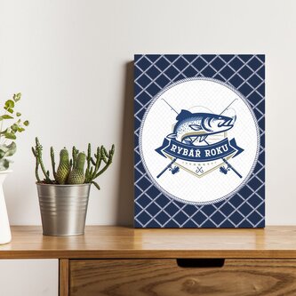 Dárková cedulka Rybář roku: 30x40 cm