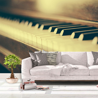 Tapeta Klávesy klavíru: 208x125 cm Tapeta Klávesy klavíru: 208x125 cm