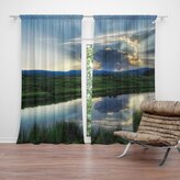 Závěs Mrak nad řekou: 2ks 140x250cm