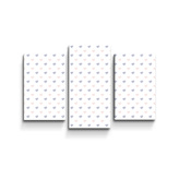 Obraz - 3-dílný Srdíčka na bílé: 75x50 cm