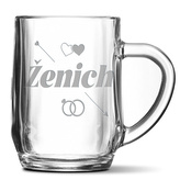 Půllitr Ženich šíp: 0,5