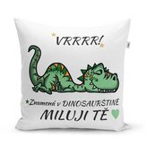 Polštář Dinosaurus: 40x40 cm