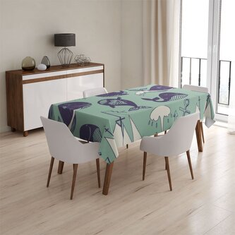 Ubrus Velryby: 90x90 cm