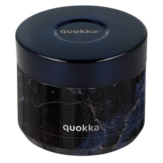 Nerezová dóza na jídlo Whim, 360ml, Quokka, black marble