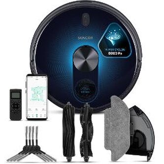 Robotický vysavač 2v1 Active SuperCyclone LASER+WiFi SENCOR SRV 9550BK